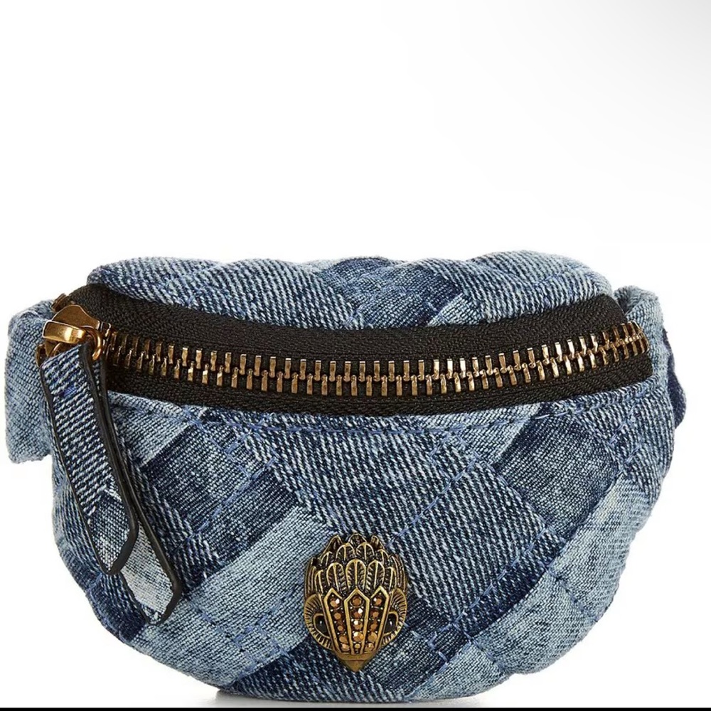 Lurt Geiger Kensington denim scrunchie wristlet